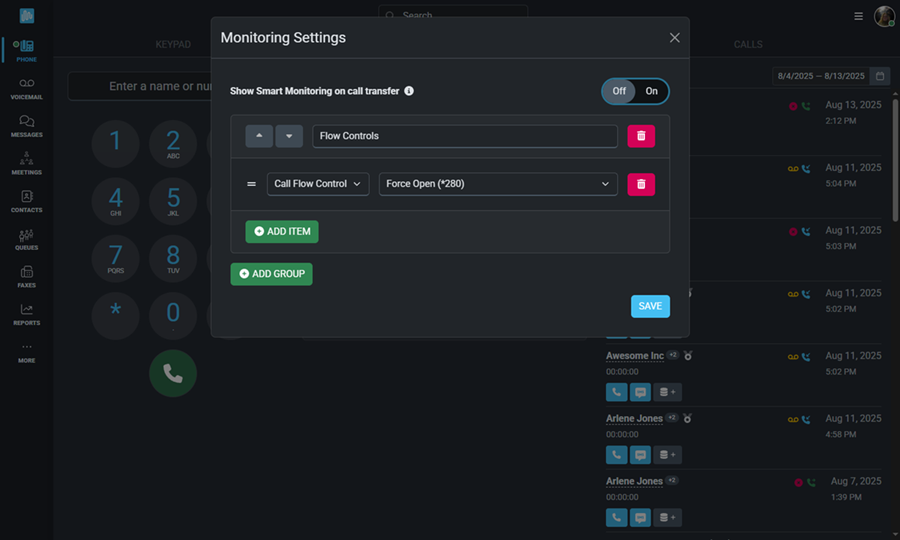 Flow Controls